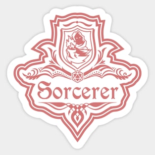 D&D Sorcerer 1 Color Emblem Sticker